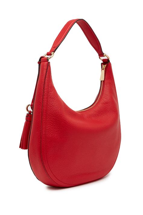 red leather hobo purse michael kors|Michael Kors tan bag.